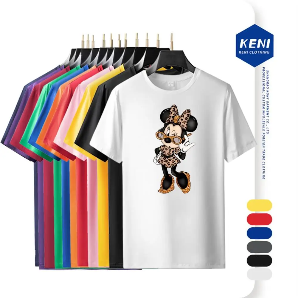 

Disney Mickey Mouse T Shirt Men Women Summer Cotton Short Sleeve Cool Print T-shirt Male Fashion Brand Tees Oversized T Shirt