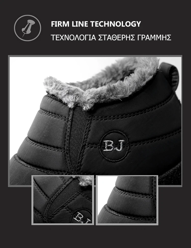 Women Snow Boots Winter Waterproof Women's Plush Thickened Warm Boots Female Anti-slip Shoes Plush Size 43 Winter Ankle Boots