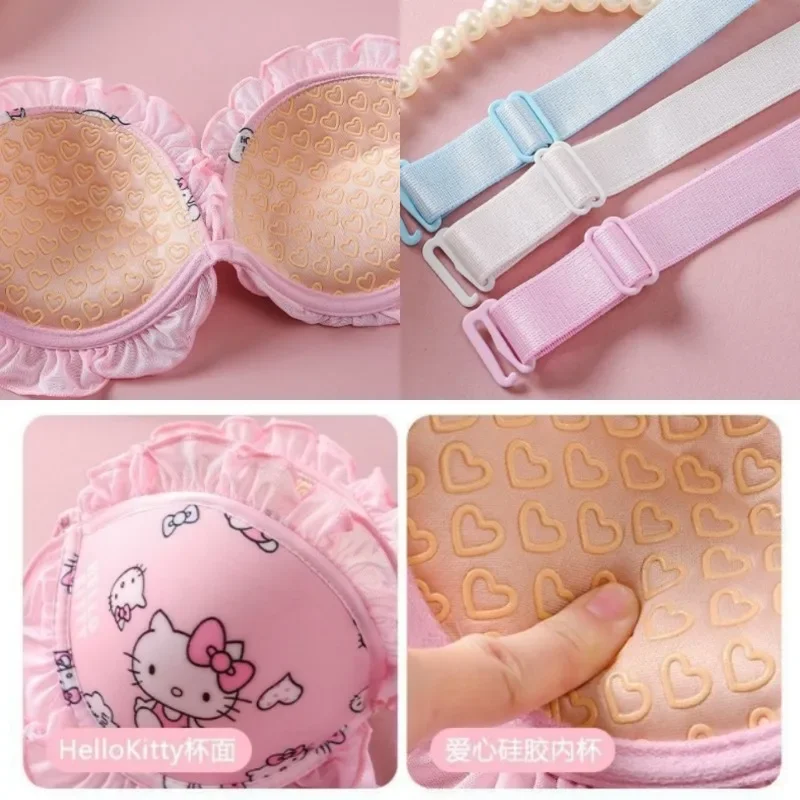 Sanrio Hello Kitty женский комплект нижнего белья с милым рисунком розового цвета уютные