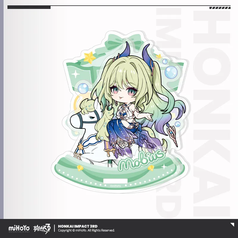 Фото Оригинальная акриловая фигурка-колеблющаяся подставка Honkai Impact 3 с персонажами Кевином Касланой, Су Мебиус, Элисией, Апонией, украшение mIHOYO, подарок для косплея и аниме. №4