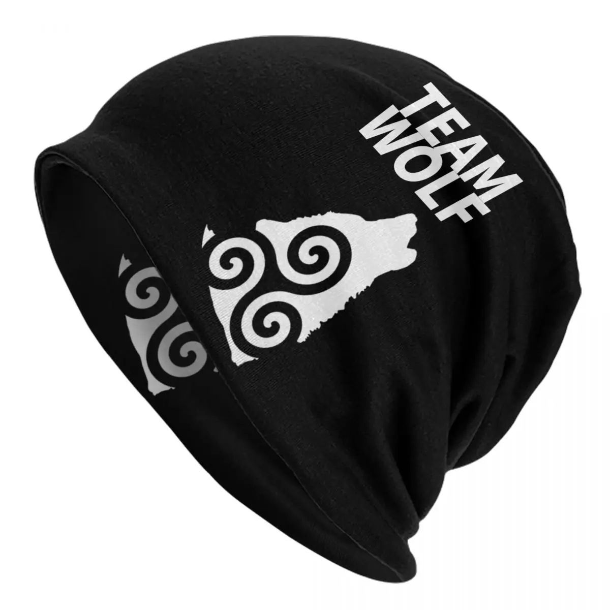 Team Wolf Adult Men's Women's Knit Hat Keep warm winter Funny knitted hat
