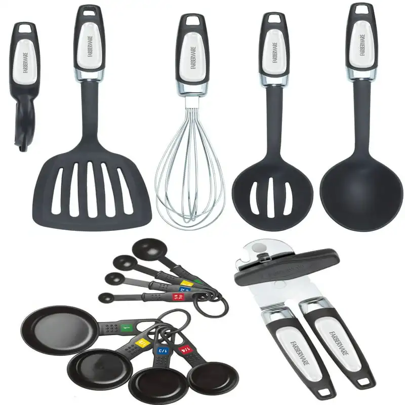 

Professional 14-piece Kitchen Tool and Gadget Set in Black