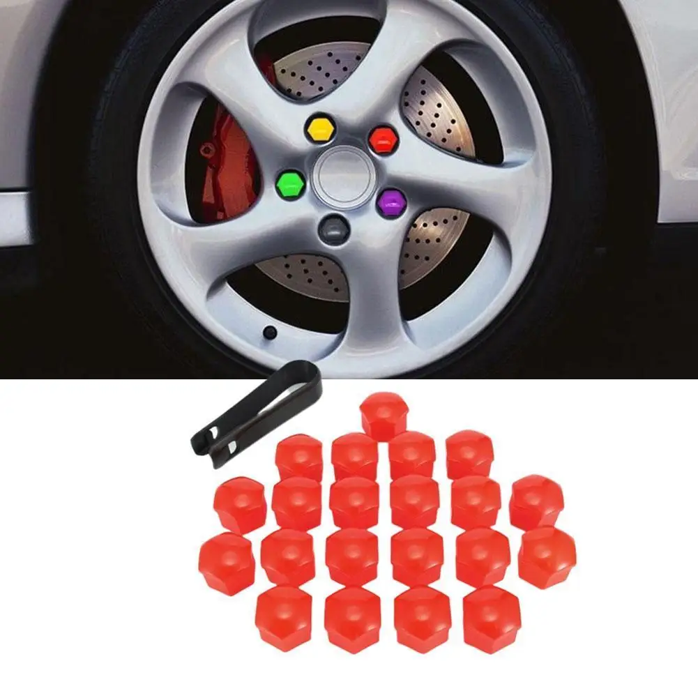 

20pcs Car Hub Screw Cover Wheel Nut Caps 17mm Bolt Wheel Nuts Bolts Rims Kits ABS Plastic High Quality Universal Auto Parts