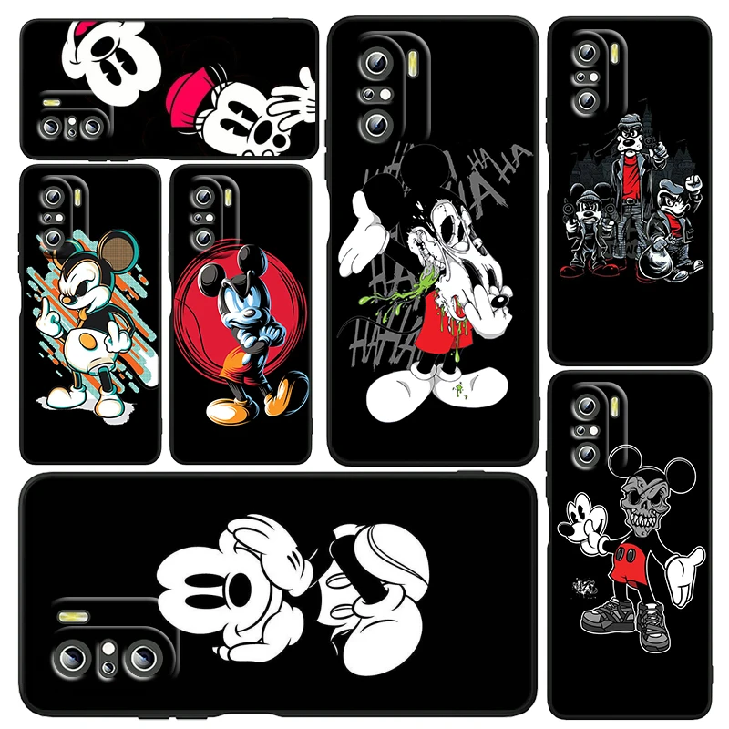 Модный чехол для телефона с изображением Микки-Мауса Xiaomi Redmi K50 K40 Gaming 10 10C 9AT 9A 9C 9T 8