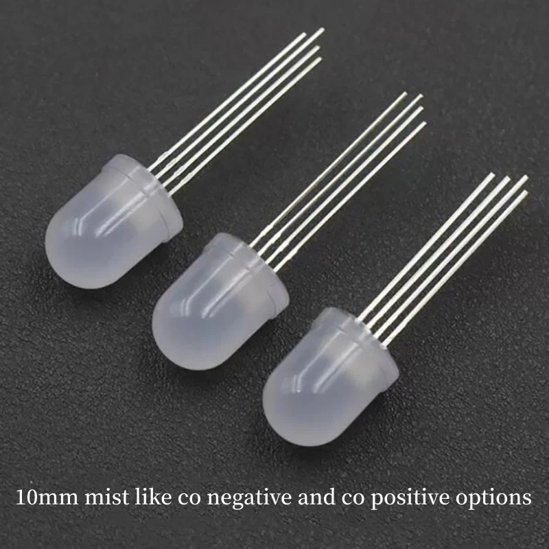 20 ~ 2000 шт. F10/10 мм полноцветный противотуманный катод/анод Co четырехногий RGB