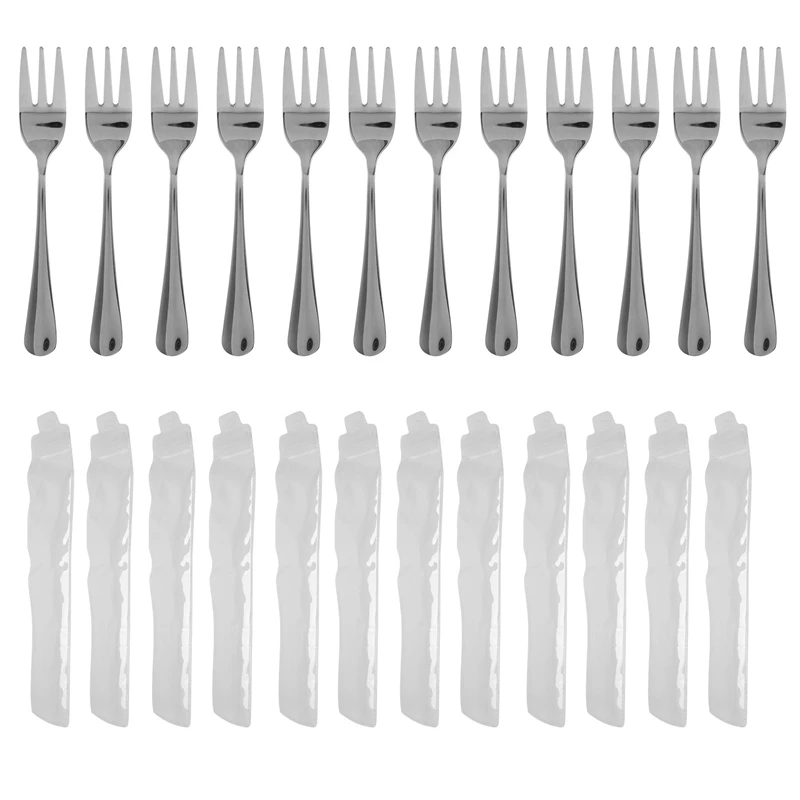 

Dessert Forks Set Of 12, 5.5Inches, Stainless Steel Cocktail Forks, Appetizer Small Forks, Fruit Salad Forks For Party