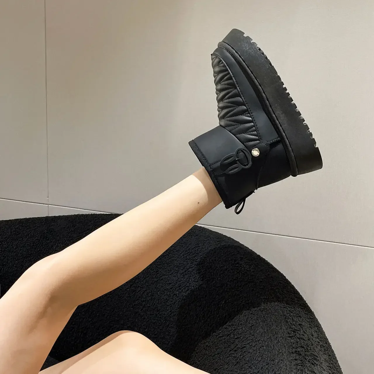 Женские ботильоны зимние ботинки новинка 2024 демисезонные противоскользящие