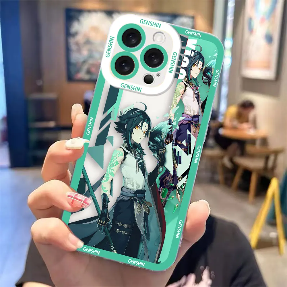 Фото Прозрачный чехол для телефона Infinix TECNO POVA 2 4 3 5 SMART 6 7 8 NOTE 10 11 12 50 CAMON 20 30 40, чехол Genshin Impact Yae Shenhe Rail №5