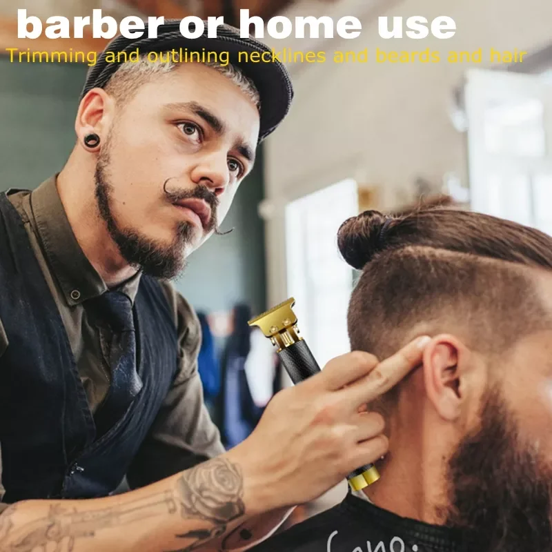 

Беспроводная Парикмахерская профессиональная машинка для стрижки волос для мужчин, профессиональный триммер для бороды, мощная электриче...