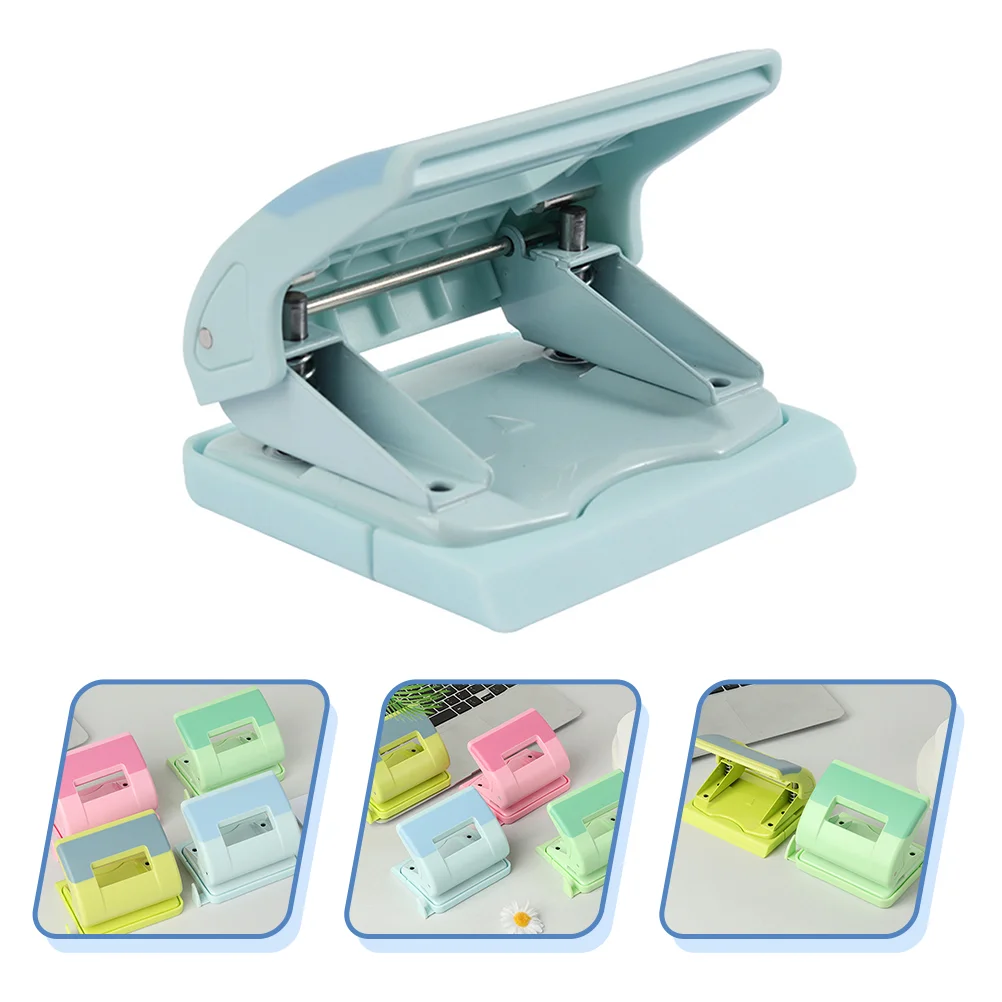 

Hole Punch Tool Manual Punching Machine 2-Hole Puncher Loose-leaf Puncher (Random Color)