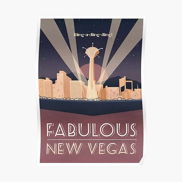 

Fabulous New Vegas Minimalistic Poster Wall Mural Print Decor Modern Decoration Vintage Art Funny Painting Home No Frame