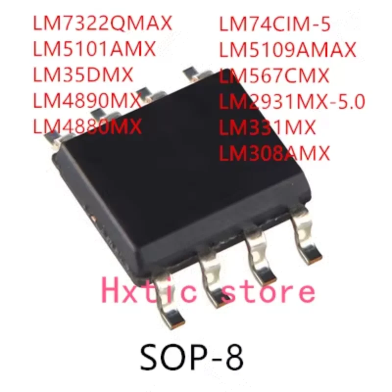 10 шт. LM7322QMAX LM5101AMX LM35DMX LM4890MX LM4880MX LM74CIM-5 LM5109AMAX LM567CMX LM2931MX-5.0 LM331MX LM308AMX IC