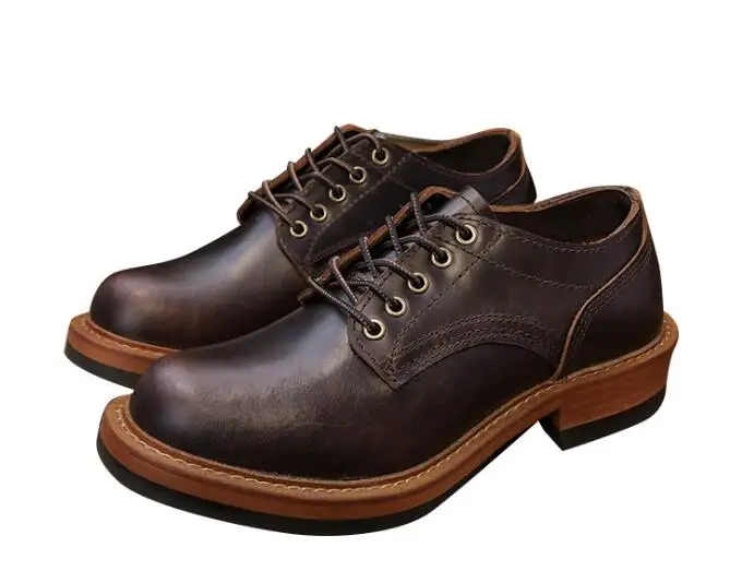 

Туфли мужские из натуральной кожи, на шнуровке