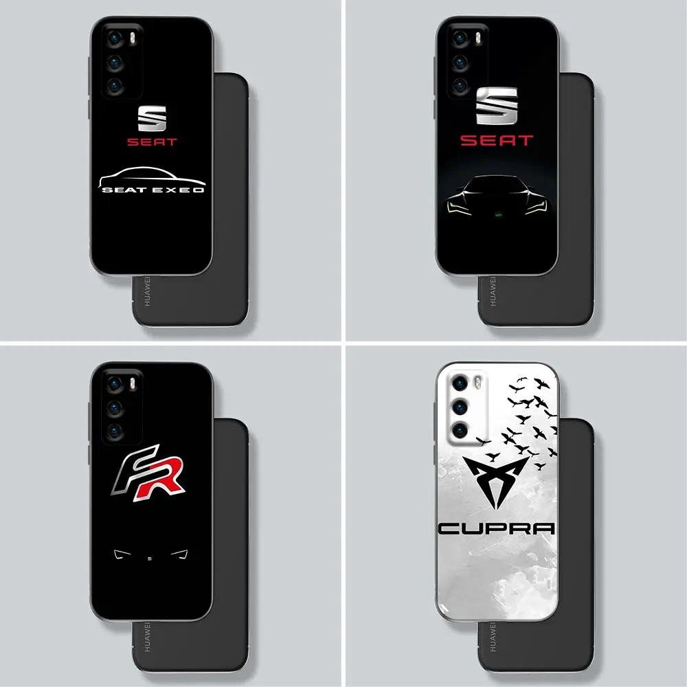 

Phone Case For Huawei P30 P40 P10 P20 Lite P50 Pro P Smart Z 2019 2020 Cases Fundas Silicone Cover Seat Car CUPRA Logo FR