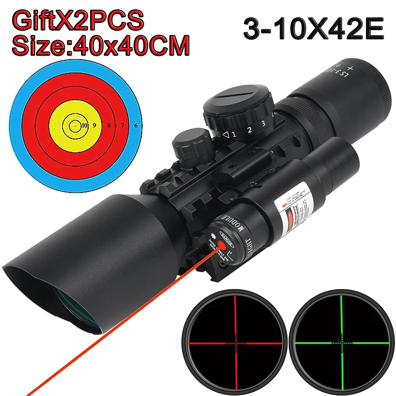 

3-10x42E Holographic Sight Hunting Scope Outdoor Reticle Sight Optics Sniper Deer Tactical Scopes Tactical M9 Model Riflescope
