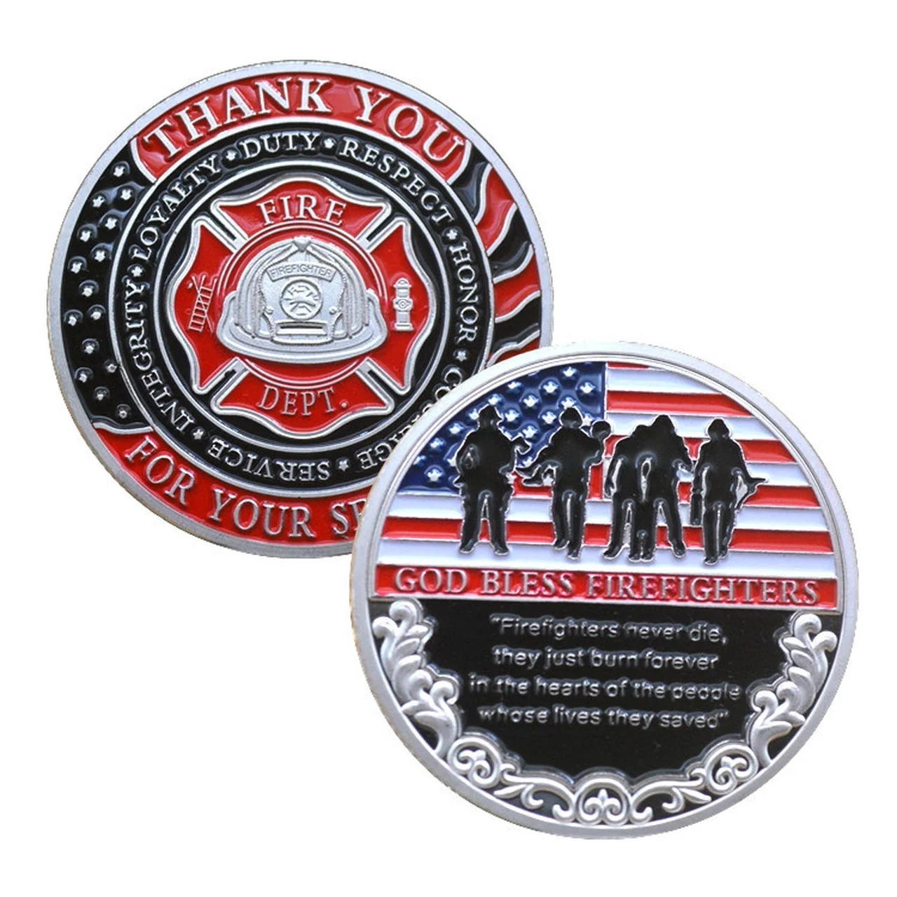 

US Coins Thanksgiving Coin Commemorative Coin Thank You for You Service Challenge Coin Gold Plated Commemorative Collection Coin