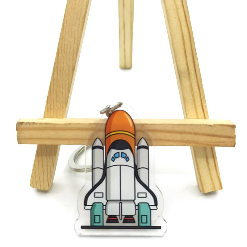 

Rocket universe Acrylic key pendant cute cartoon animal girl key chain bag decorative pendant small gift