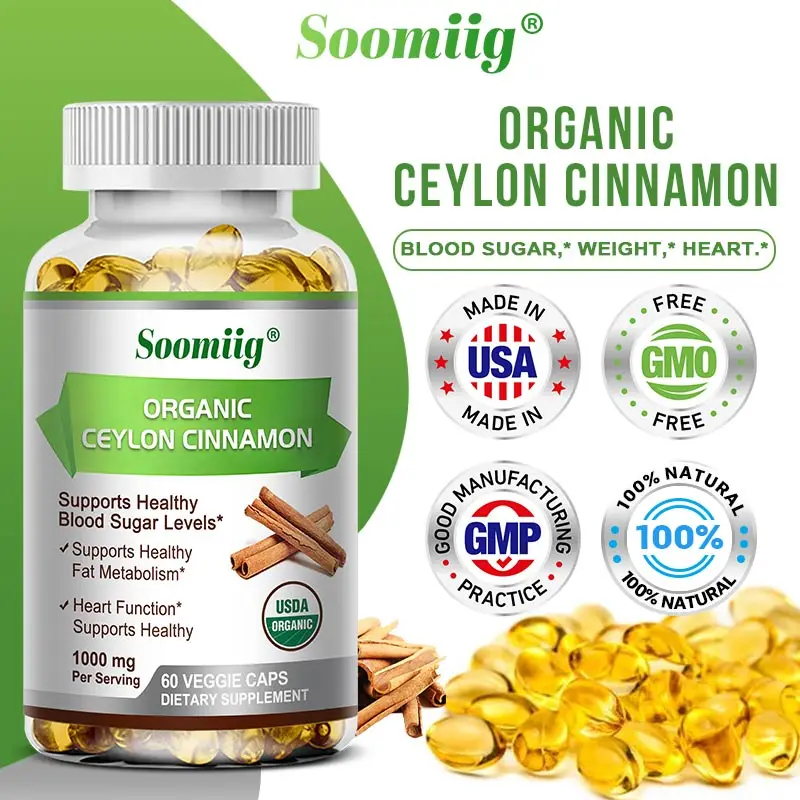 

Organic Ceylon Cinnamon - Supports Healthy Blood Sugar Levels, Fat Metabolism, Healthy Heart Function, Antioxidant