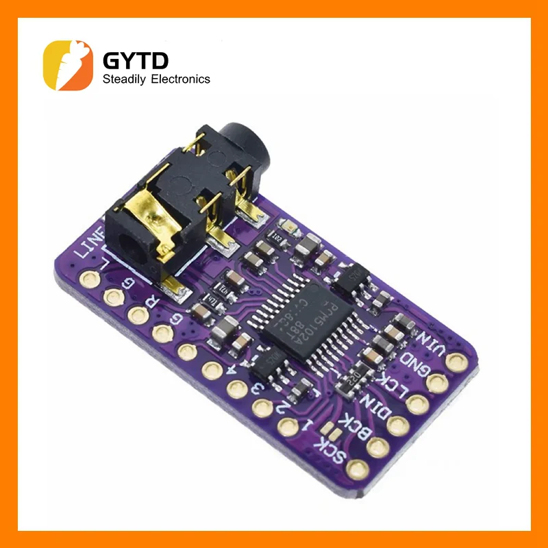

Interface I2S PCM5102A DAC Decoder GY-PCM5102 I2S Player Module pHAT Format Board Digital PCM5102 Audio Board