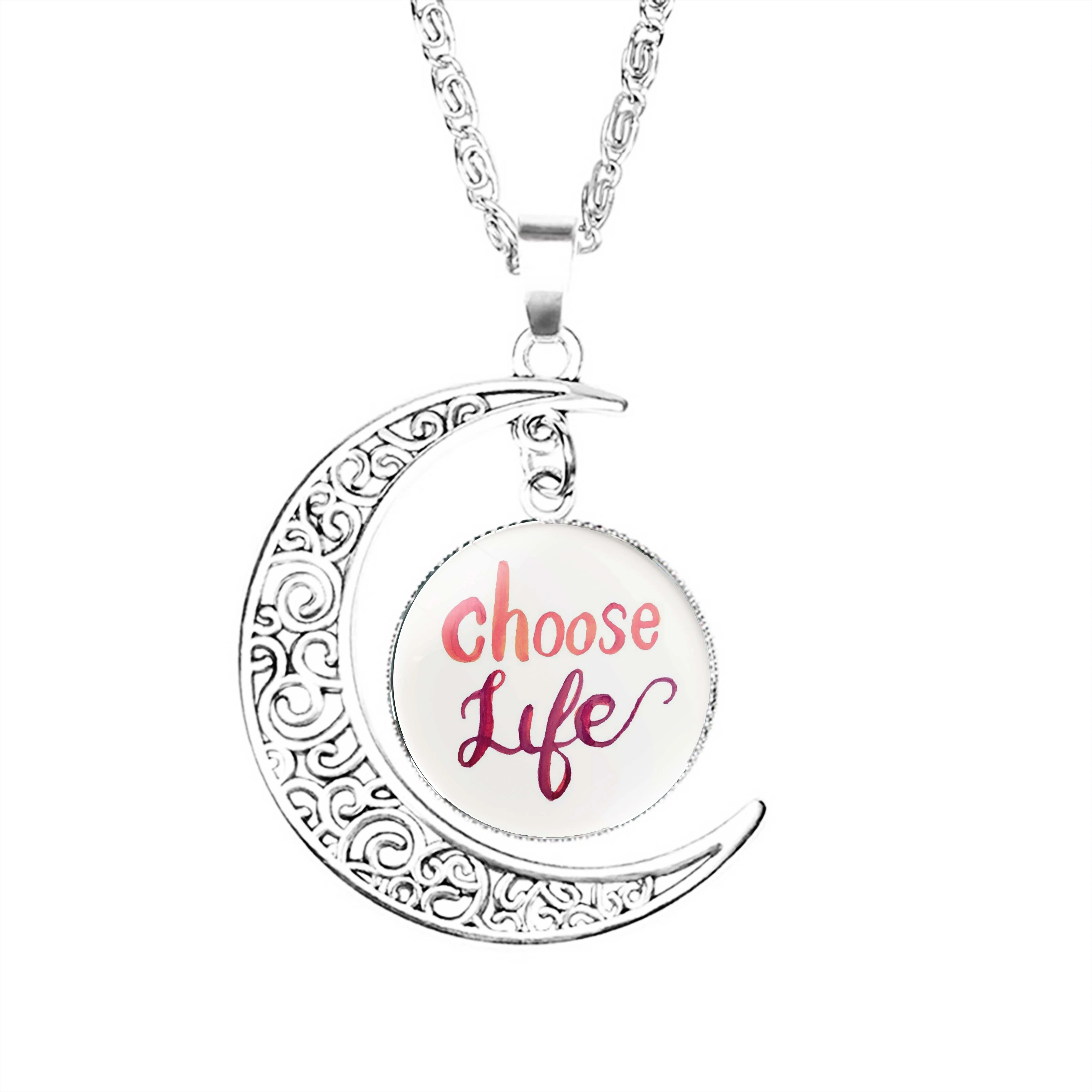 

Женское ожерелье с подвеской в виде полумесяца