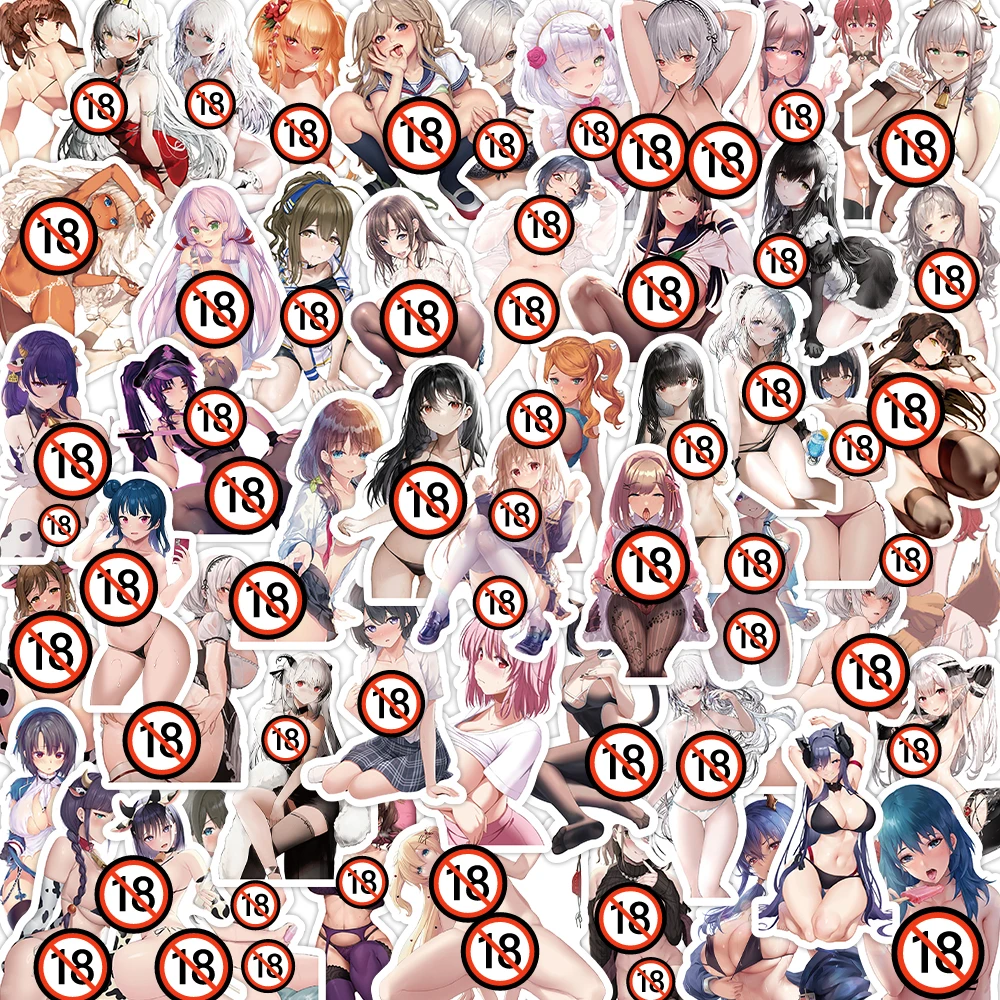 

50 Pieces of Brand New 4-8cm Non Repetitive Sexy, Nude 18+cartoons, All Kinds of Pose Temptations Meet Your Imagination