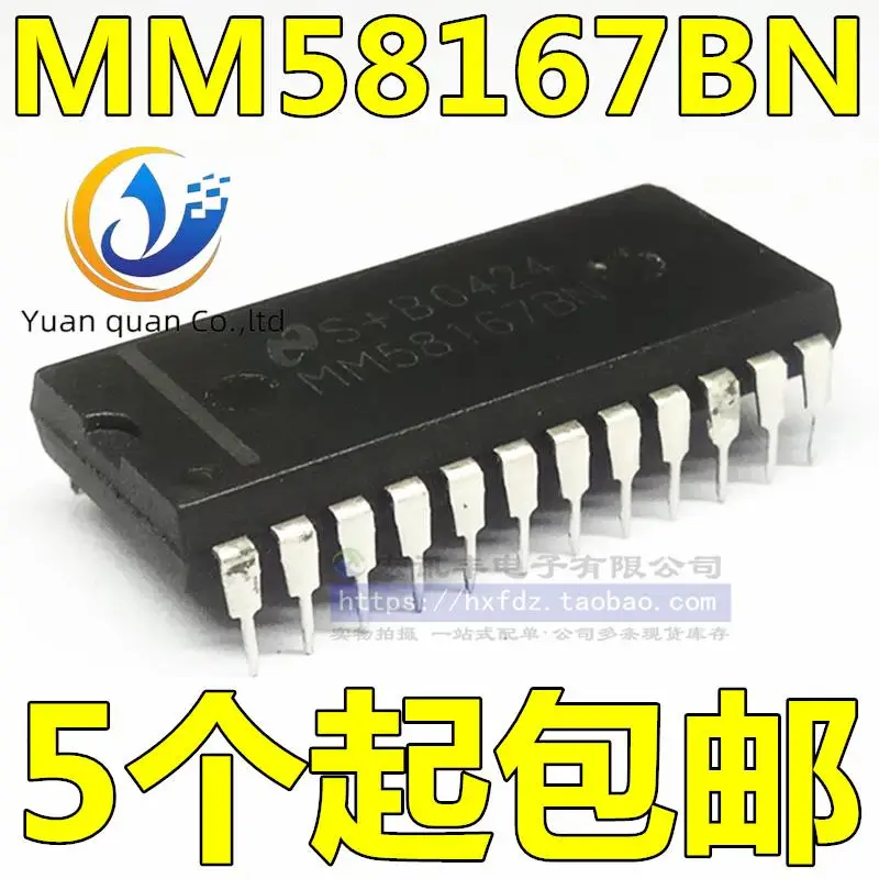 

30 шт. Оригинальный Новый MM58167BN MM58167BN-T MM58167AN DIP-24