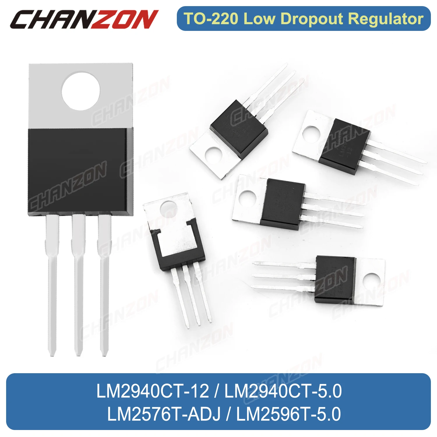 

TO-220 LM2940CT-12 LM2940CT-5.0 LM2576T-ADJ LM2596T-5.0 LM2940CT-5 Low Dropout Regulator Step-Down Voltage Regulator Transistor