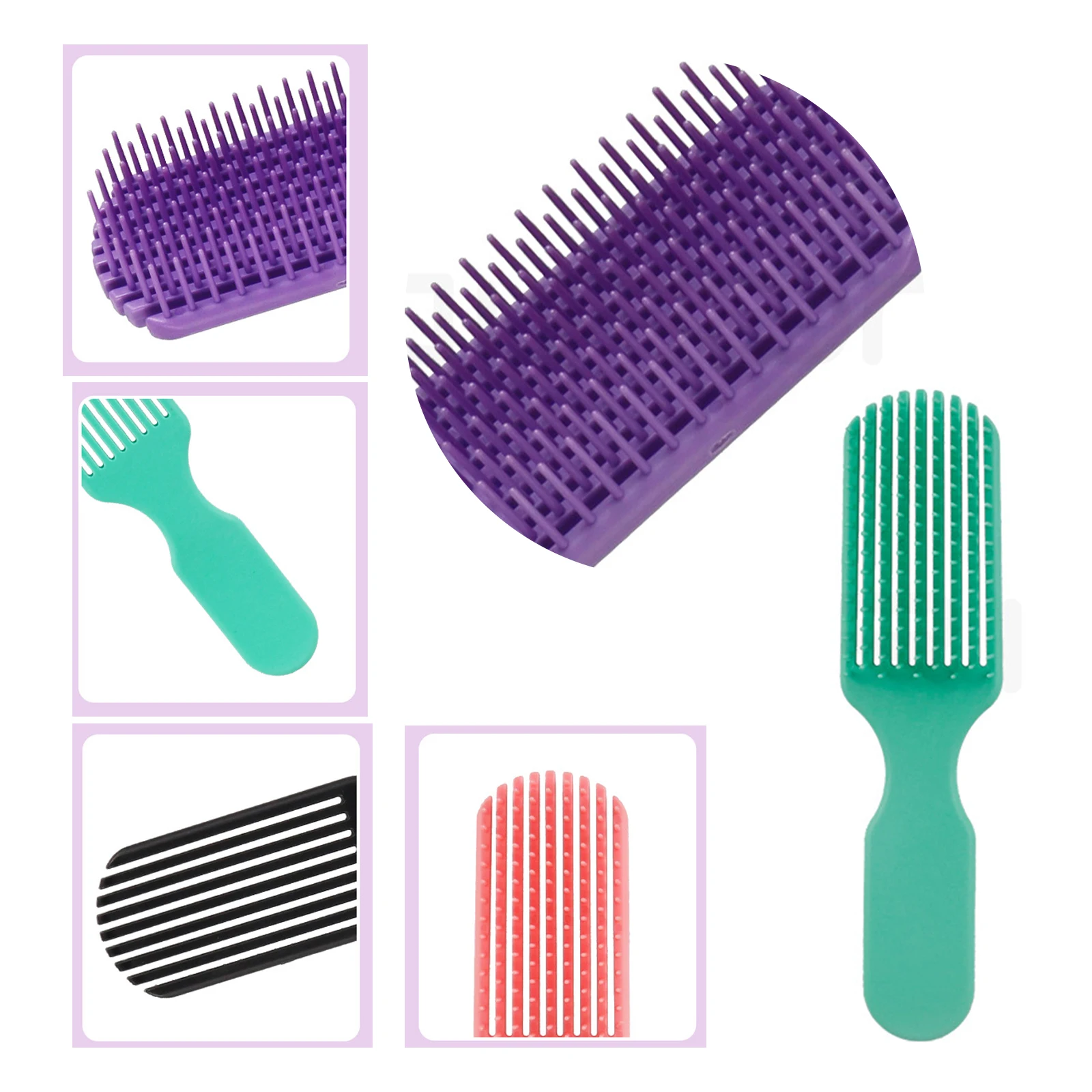 Портативный круглый карманный маленький размер Массажная Складная расческа для