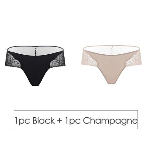 SuyaDream Кружевные трусы из шелка