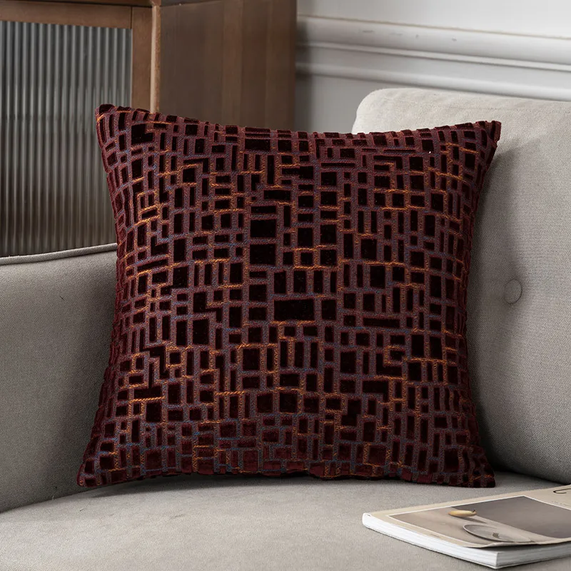 

Бархатный сетчатый чехол для подушки 45 см