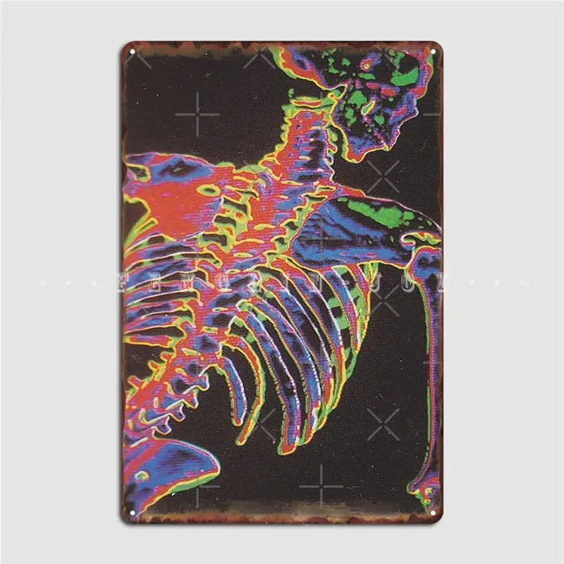 

Металлический плакат Trippy Skelly, настенный плакат, пещера, паб, гараж, проектирование, жестяные пластинки Sign, плакат