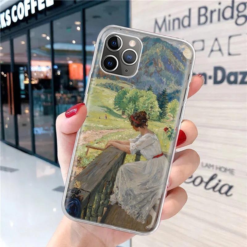 Мягкий чехол для телефона Claude Monet Garden Lotus Bridge iPhone 16 15 14 Plus 13 12 Mini 11 Pro Max 7 + Apple XS X SE 2020 8