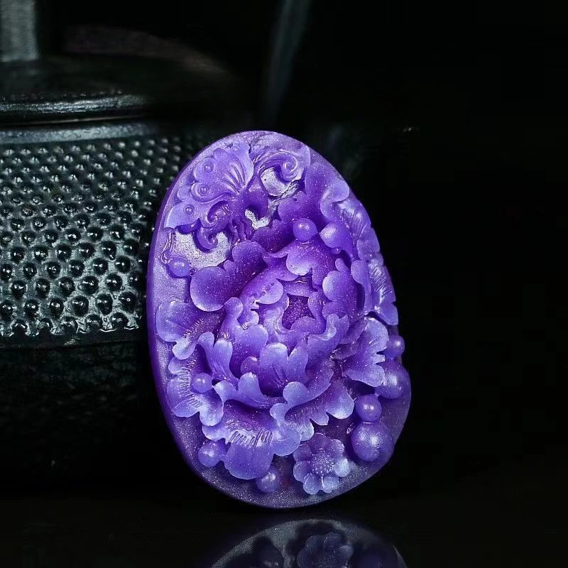 Новый Фиолетовый Цветущий богатый и благородный мужской женский кулон-ожерелье