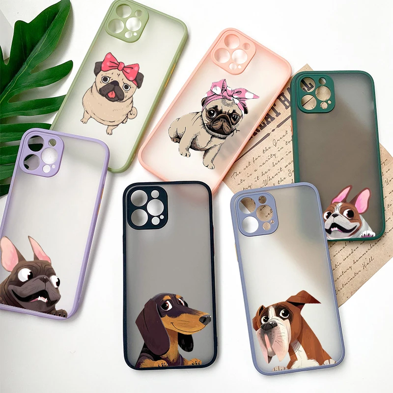 

Funny Dog Phone Case for iPhone 14 13 12 11 Pro Max 14 Plus X Xs Max XR SE 2020 8 7 6 Plus Hard Cover