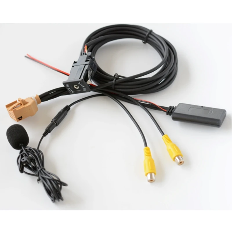 12 В MMI 2G Автомобильный Bluetooth AUX кабель адаптер Музыкальный Аудио Микрофон Для Q7 A6 A8