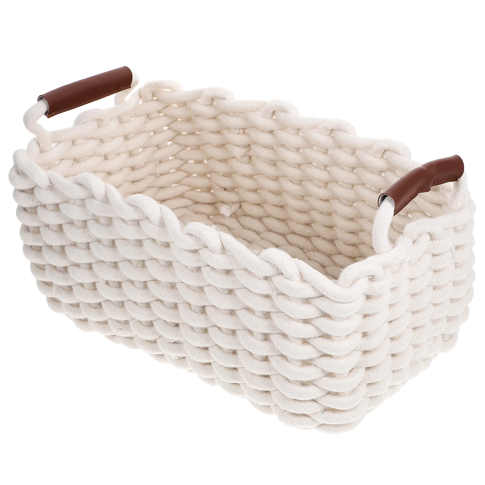 

Desktop Storage Basket Lipstick Baskets Bedroom Sundry Holders Cotton Rope Multifunctional