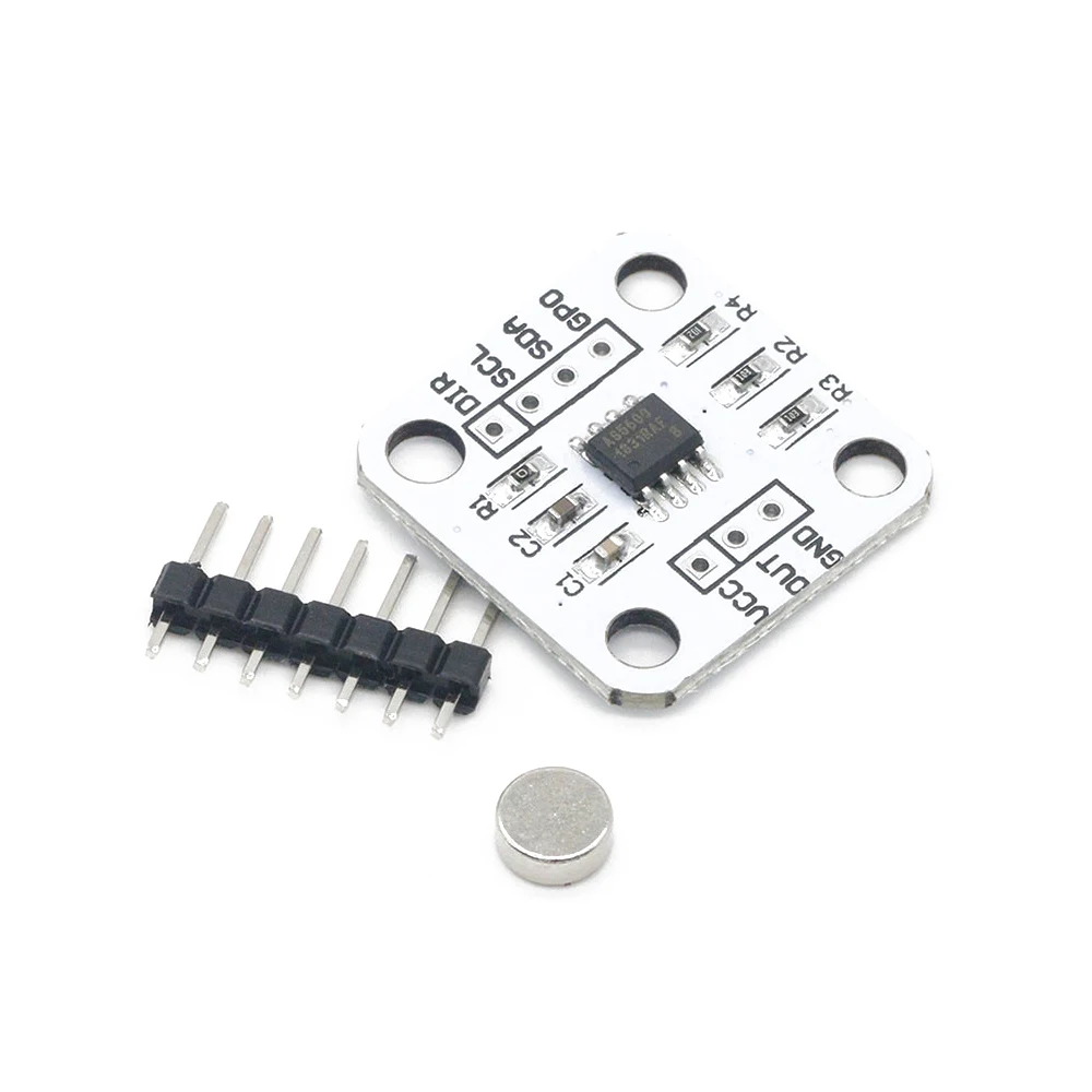 

AS5600 Magnetic Encoder Contactless Induction Angle Measurement Sensor Module 12bit High Precision IIC PWM Voltage Output Modes