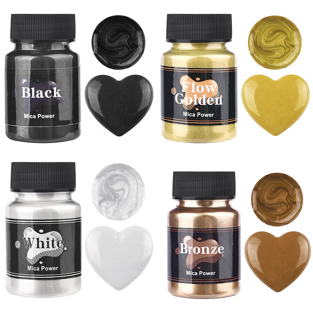 

50 мл бутылка натурального минерального слюды ручной работы мыло цвет перламутровый порошок пигмент блеск для ногтей жемчужная пудра эпоксидная смола пигмент
