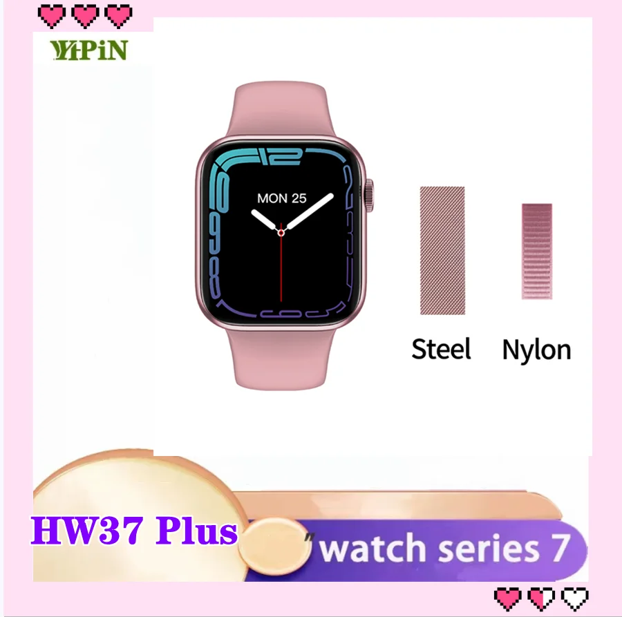 

SmartWatch Smart Watch Series 7 NFC Siri Men Women HW37 Plus Blood Glucose For Iphone PK W66 Y20 HW22 Pro W37 IWO 13 Pro