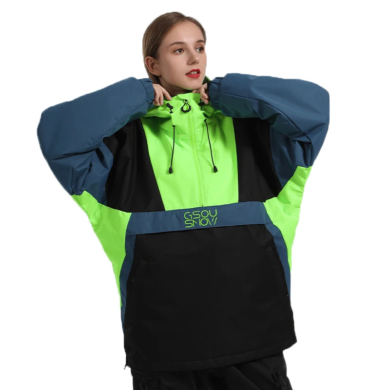 

ew Unisex Warm Ski Jacket Women Men Waterproof Windproof Snowboarding Jacket Female Male Outdoor Wear