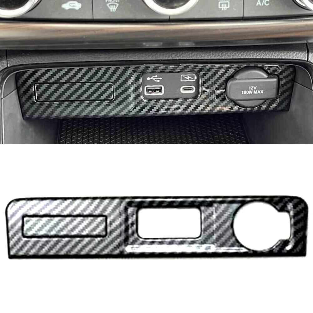 

USB-зажигалка для консоли, аксессуары для салона автомобиля, водонепроницаемая отделка панели из АБС-пластика, 1 шт.