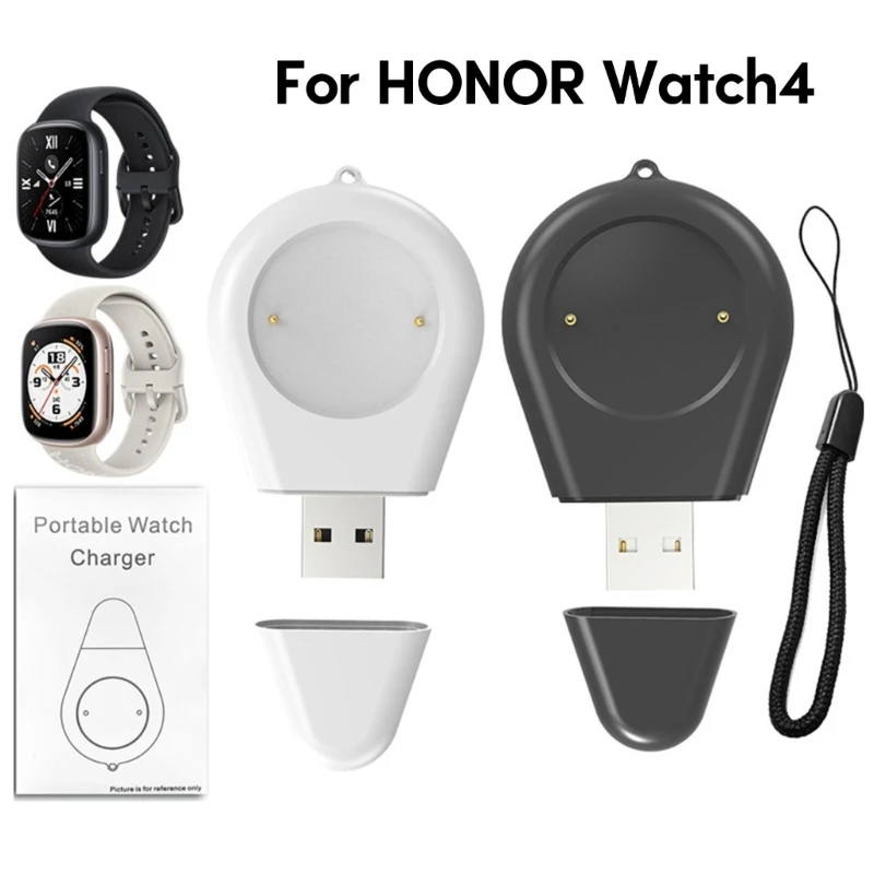 

Подставка для зарядного устройства для умных часов, кронштейн для док-станции, подставка, совместимая с Honor Watch 4, держатель USB-кабеля для быстрой зарядки, адаптер питания