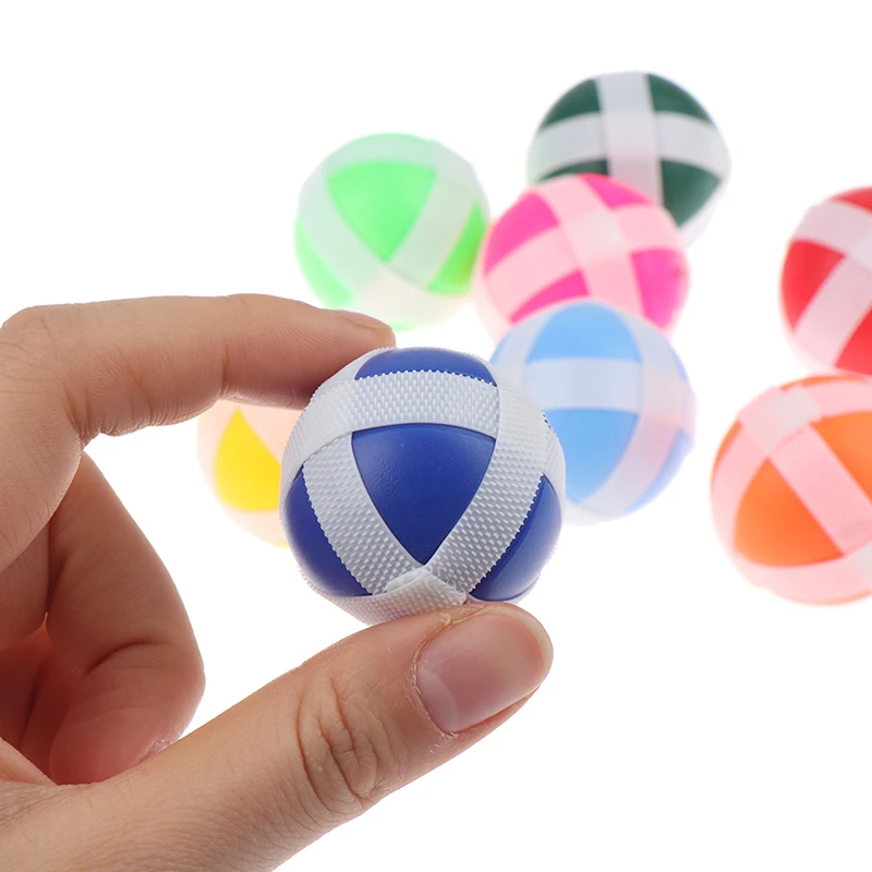 

6 шт. 3,4 см липкие шарики для продажи игра Монтессори для детский дротик доска Рогатка липкий мяч бросать обучающие игры