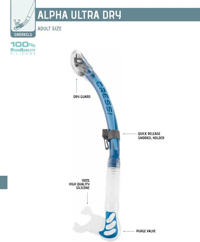 Трубка CRESS Alpha Ultra Dry