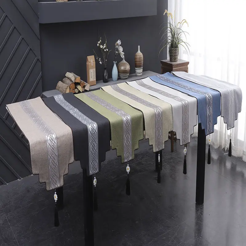 

Zen tea table cloth art abinet fabric _ jes3623