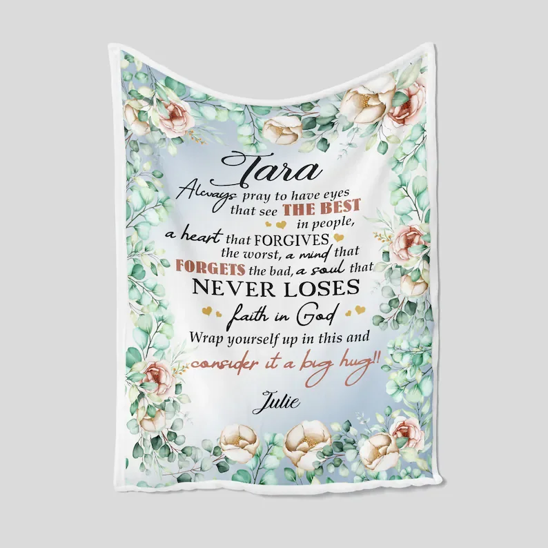 

Blanket For Gift, Personalized Name Blanket, Friend Blanket, Family Throw Blanket - Blankets for girls and boys