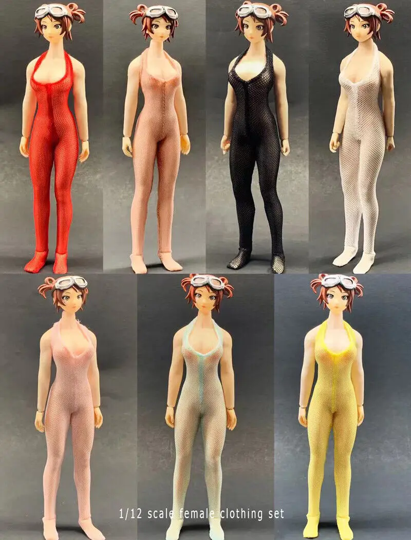 

1/12th Female Solider Stretch Jumpsuit Model for 6'' TBL Figures Doll