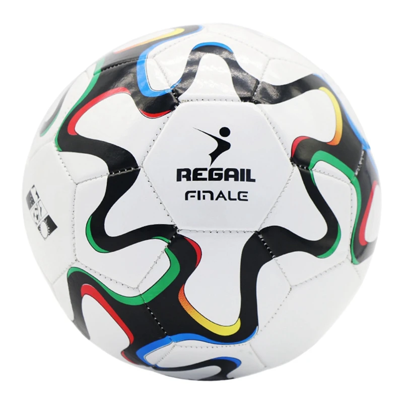

REGAIL Professional Size 5 Thickened Soccer Ball Team Match Balls Machine-Stitched Football Practice Training Balls