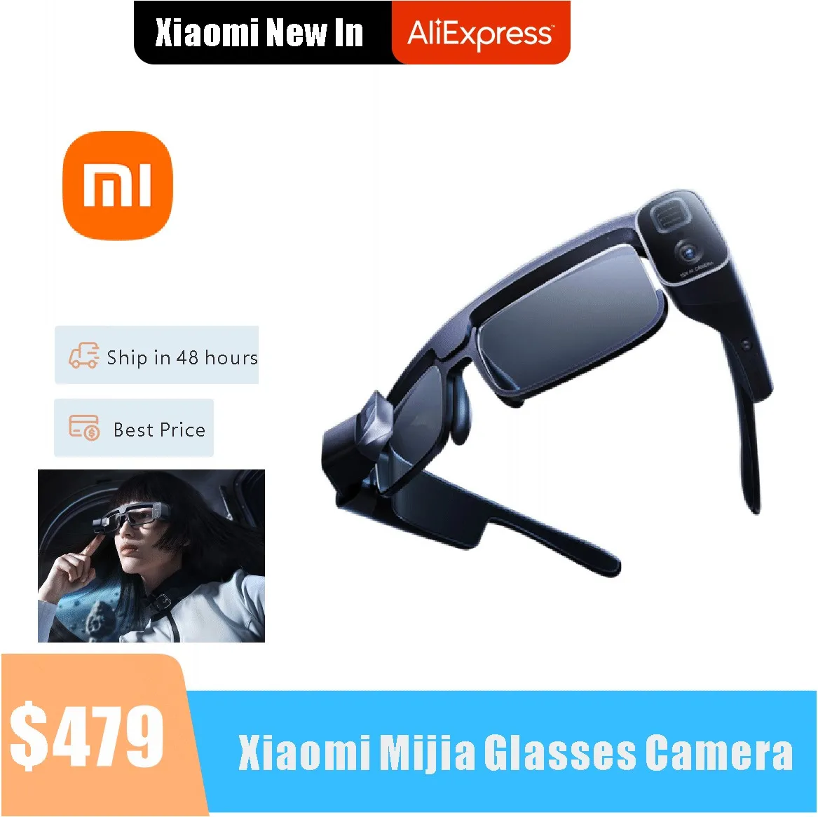 

Мини-камера Xiaomi 1X-15X, гибридный зум, система оптического дисплея