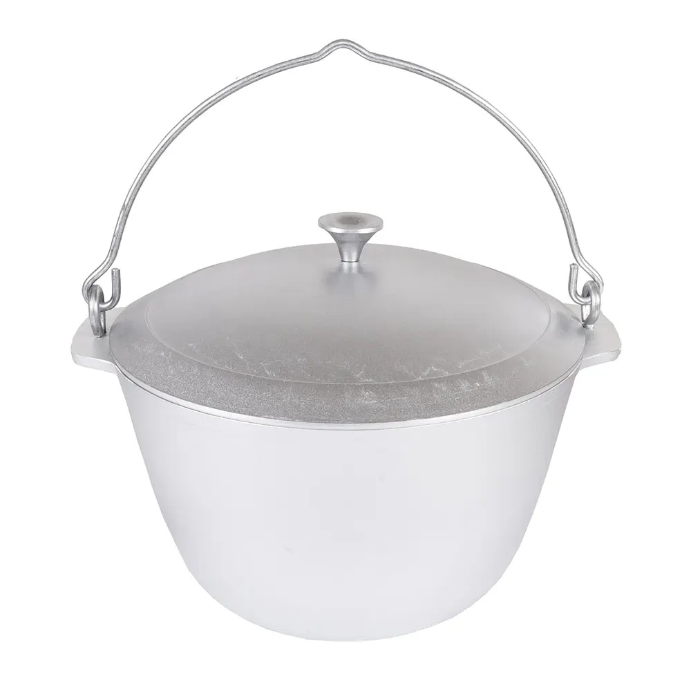 Cauldron pot camping with cover pan 3L 4L 5 liters cooking охоте fishing and the wood tableware for tourism skillet frying | Спорт и